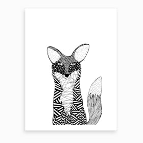 Foxy Art Print