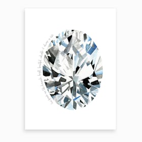 Oval Diamond Art Print