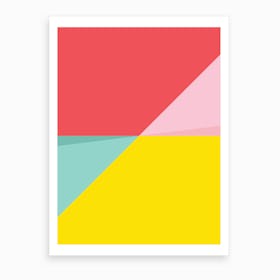 Abstract Pastel Perspective Art Print