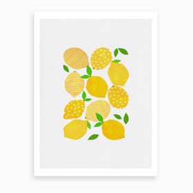 Lemon Crowd Art Print