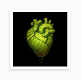 Cactus Heart Art Print