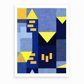 B Klee Blue Art Print