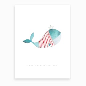 Whale Solo Art Print