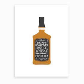 Whisky Shot Art Print