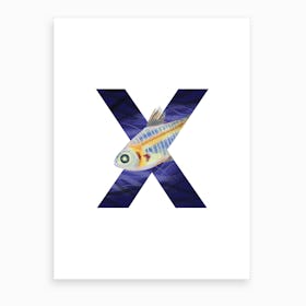 X Is For X Ray Fish  Art Print