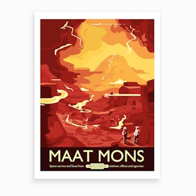 Visit Mars Art Print