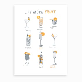 Eat More Fruit Art Print