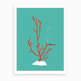 Coral Love Art Print