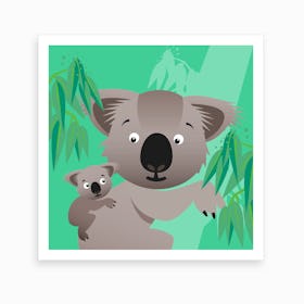 Kids Room Koalas Art Print