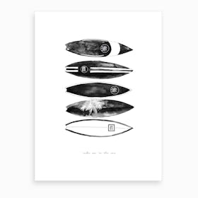 Fashion Surfboards Art Print