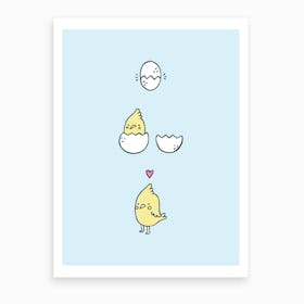 Yellow Chick Art Print