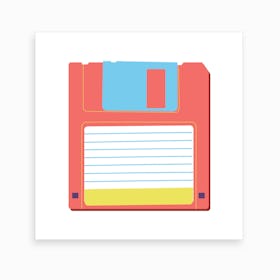 Floppy Disk Art Print