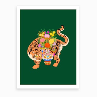 Good Luck Tiger Art Print
