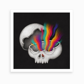 Insideout Skull Art Print