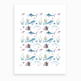 Ocean Pattern Art Print