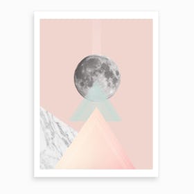 Geo Moon I Art Print