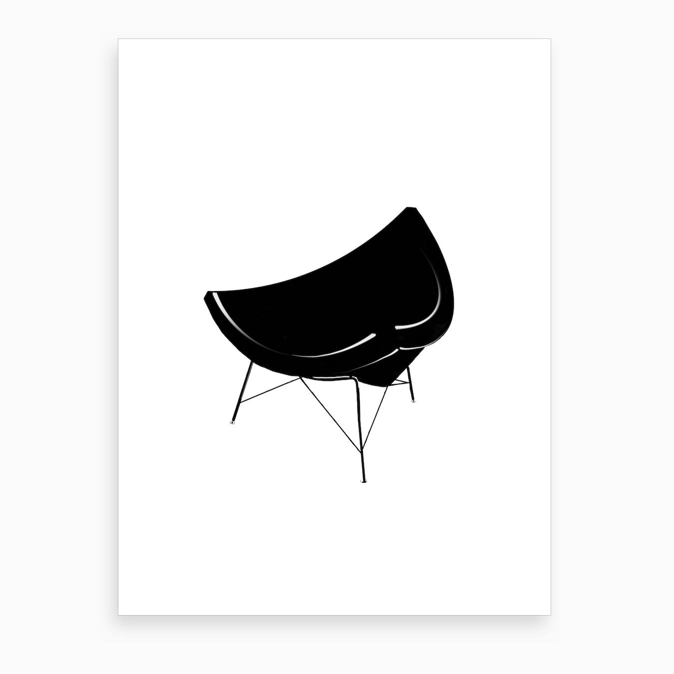 Coconut Chair Art Print