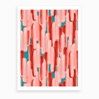 Live In Coral Art Print