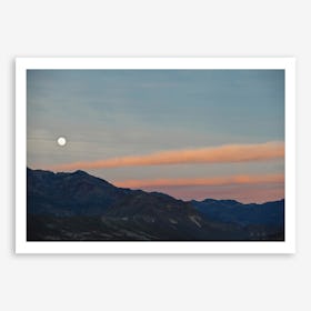 Full Moon Over Death Valley Art Print