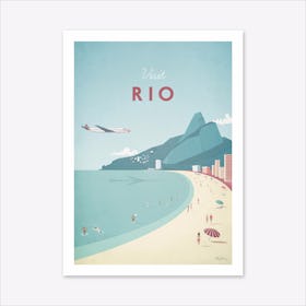 Visit Rio Art Print