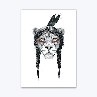 Warrior Lion Art Print