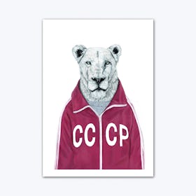 Soviet Lion Art Print