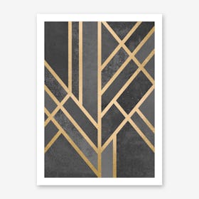 Art Deco Geometry I in Art Print