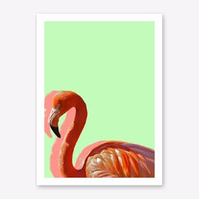 Pastel Flamingo III Art Print