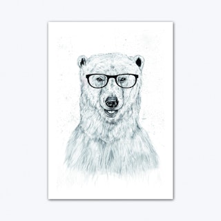 Geek Bear Art Print