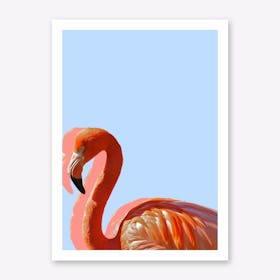 Pastel Flamingo II Art Print