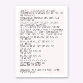 Bohemian Rhapsody Art Print
