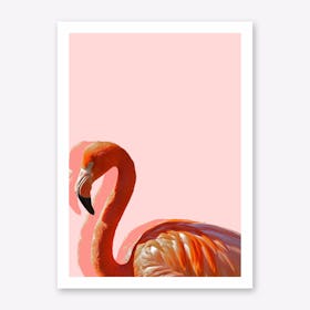 Pastel Flamingo I Art Print