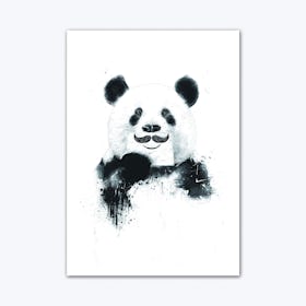 Funny Panda Art Print