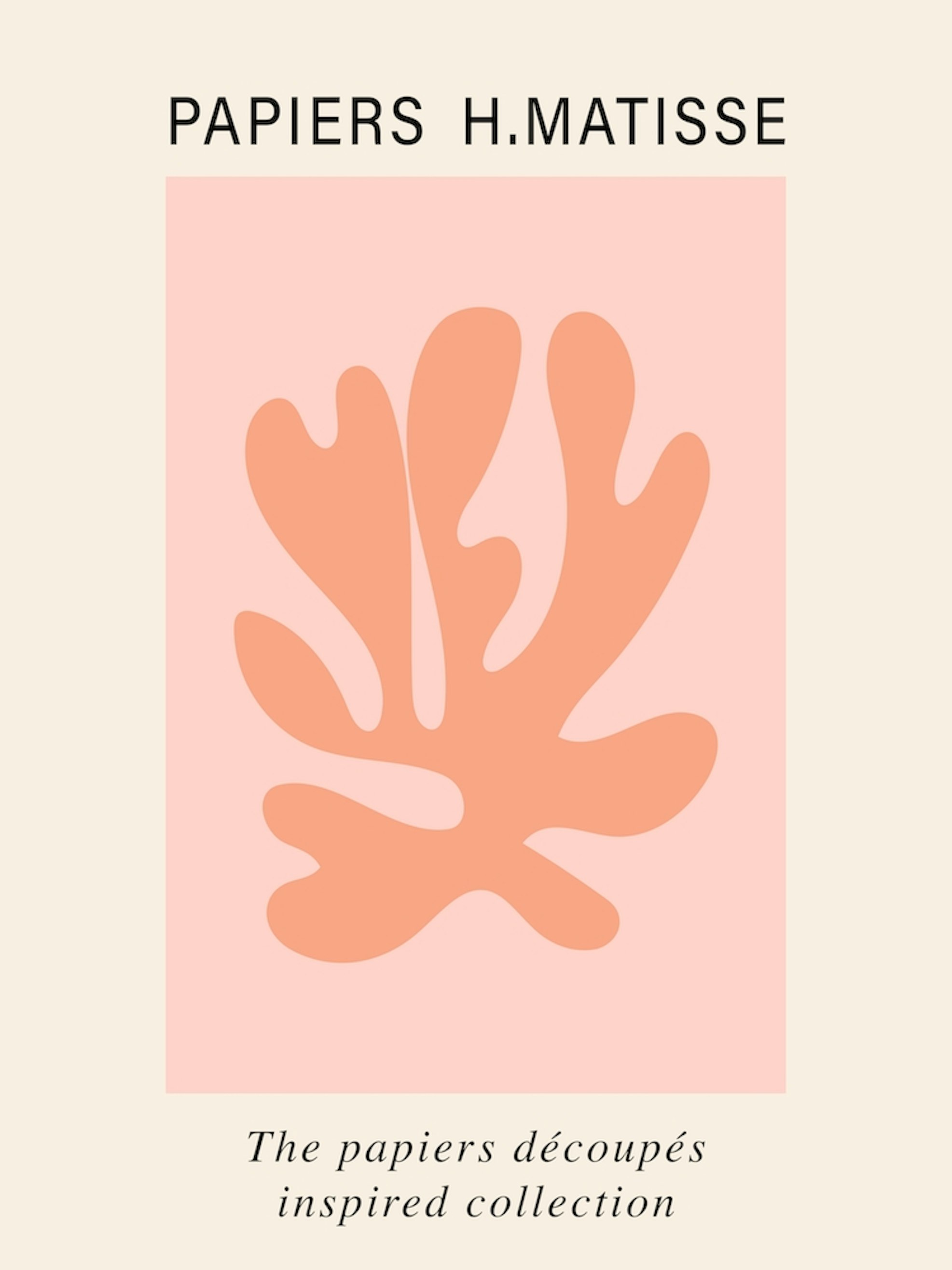 Outlook Krympe beundre Matisse Cutout Pink Orange Poster Wall Art Art Print by Mambo - Fy