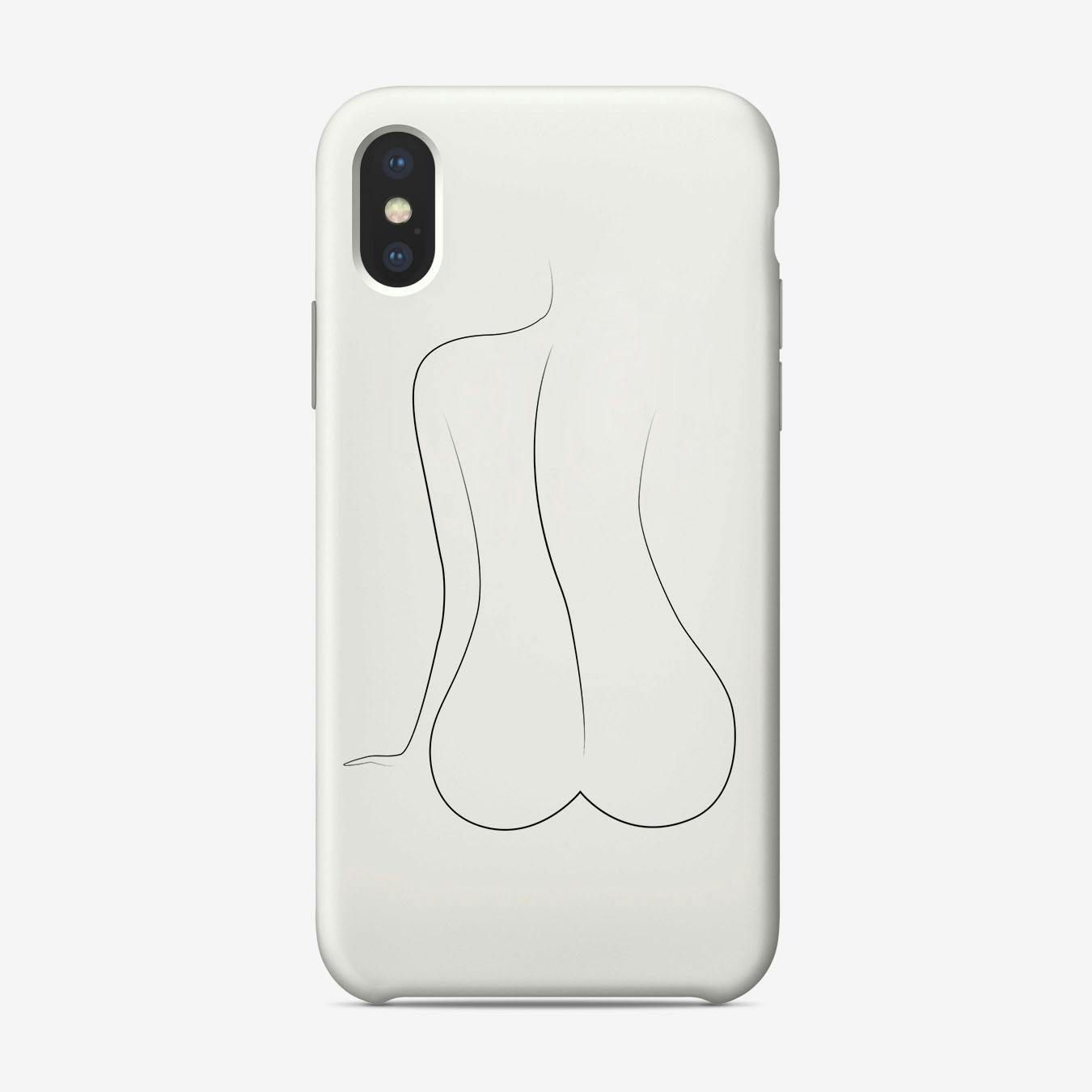 Naked Woman Back Phone Case