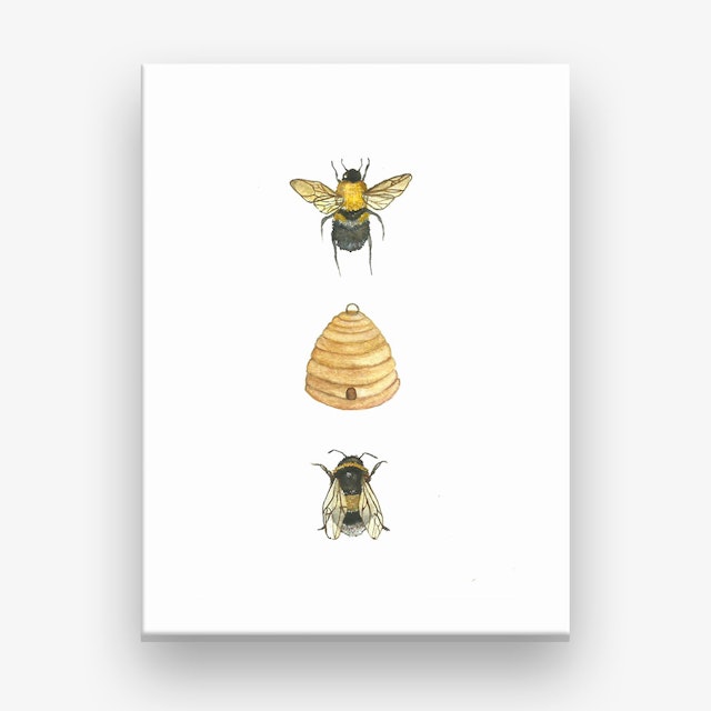 Bumblebee Family Art Print by Lamblittle Illustration - Fy