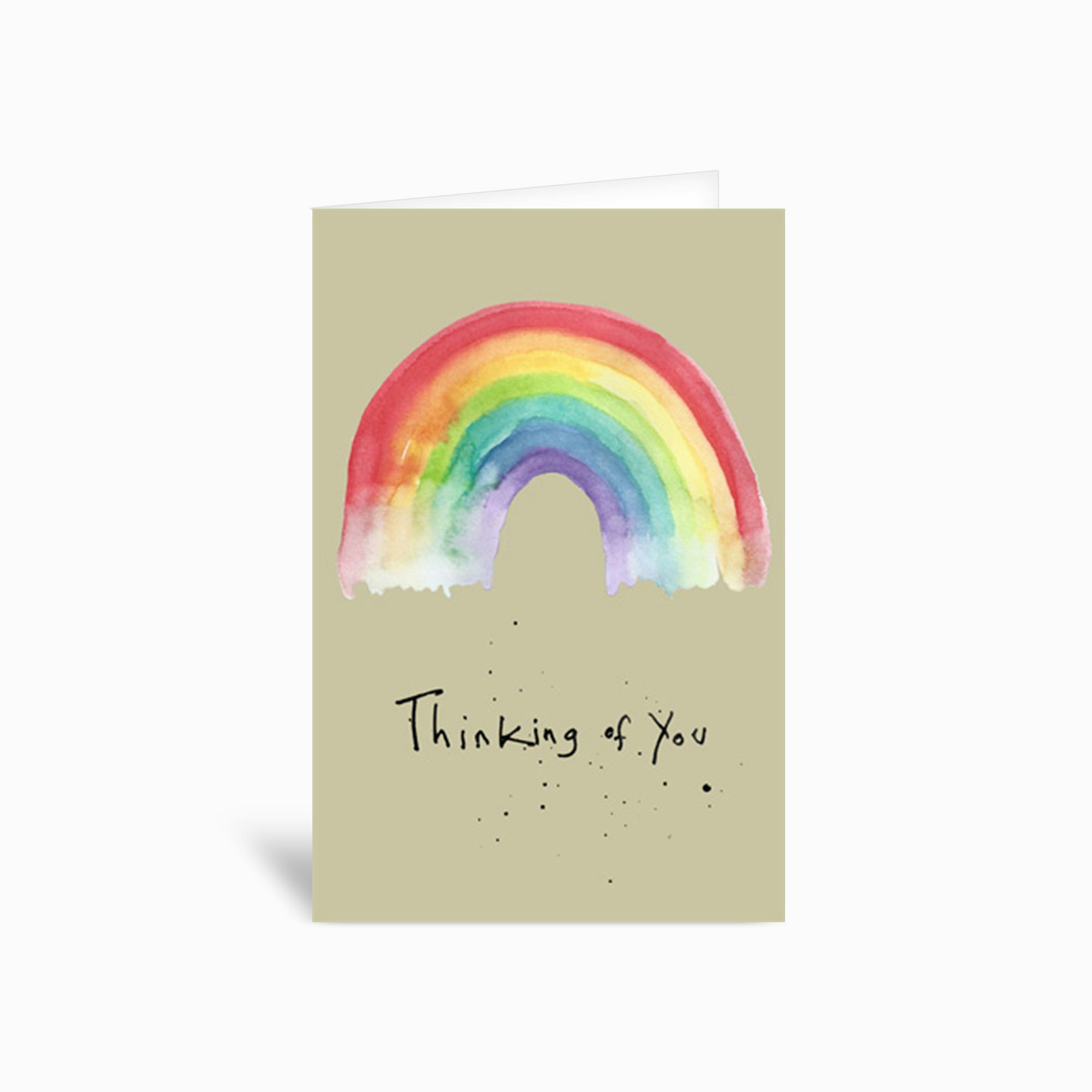 Thinking Of You Rainbow Greetings Card by Poet & Painter Ltd - Fy