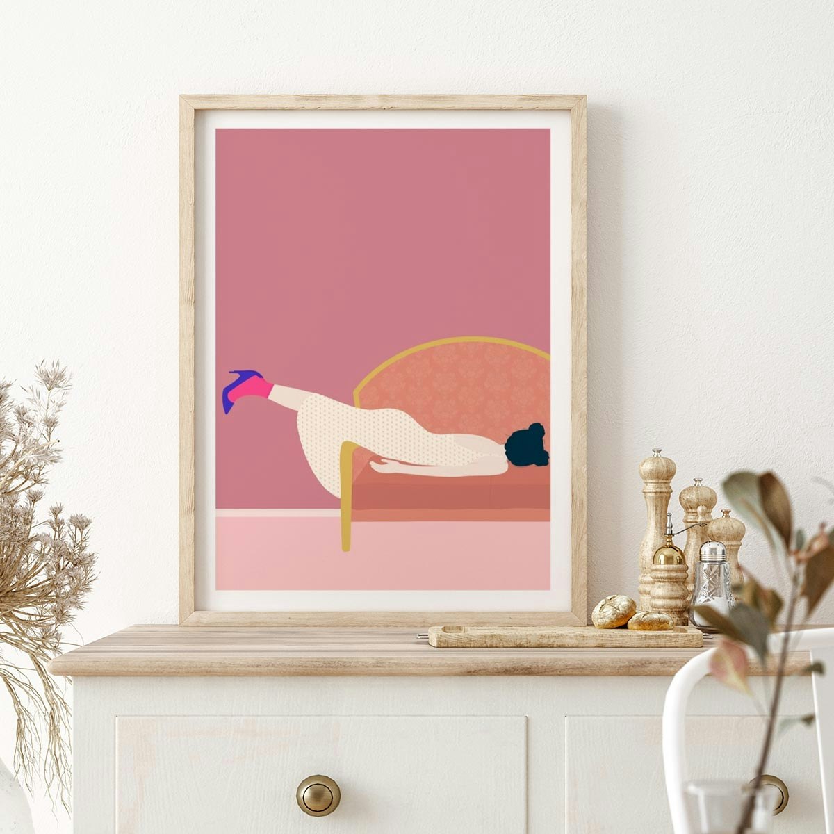 Maddies Mood Living Room Art print by Jotadejai - Fy