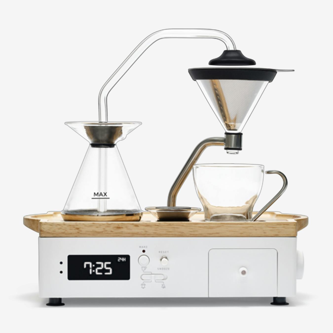 barisieur coffee alarm clock coffee maker black walnut barisieur coffee alarm clock coffee maker black walnut