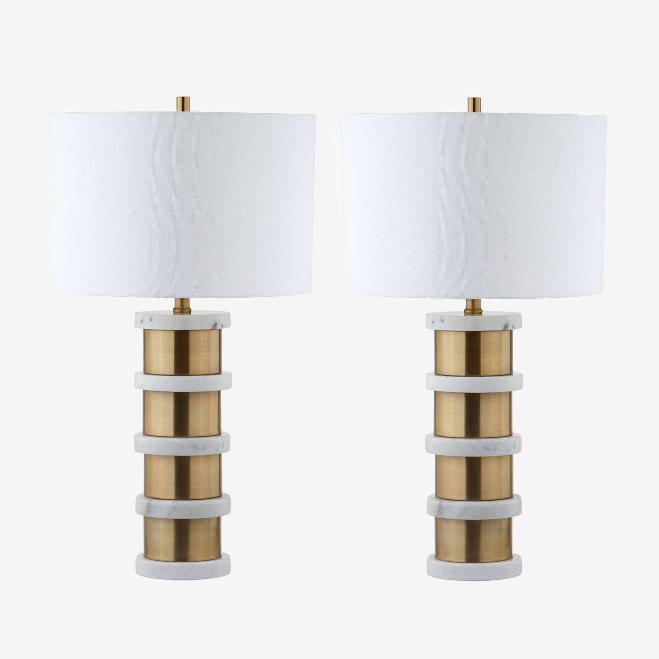 Marble Table Lamp Marble & Brass Gold Metal And White Marble Table Lamp