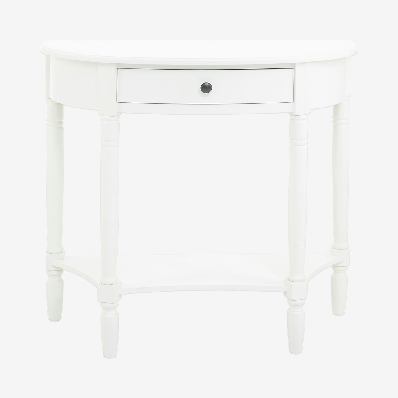 Heritage Half Round Console Table White by Fifty Five South Fy