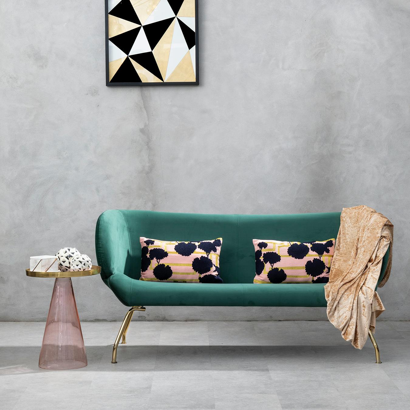 Martini Side Table Gold Pink Martini Side Table Gold Pink