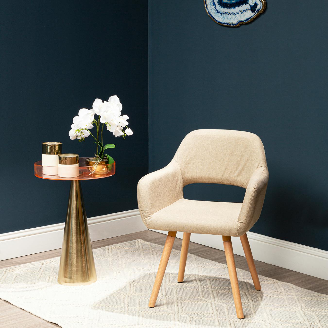 Martini Side Table Gold Pink Martini Side Table Gold Pink
