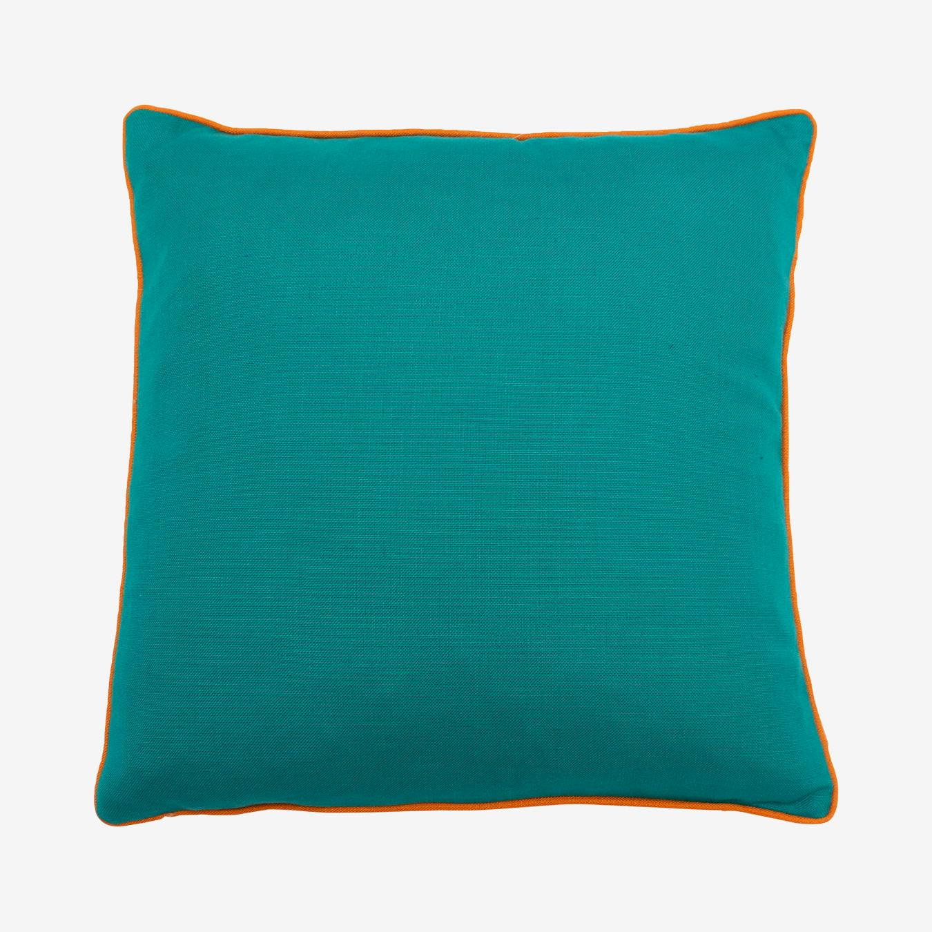 Bamboo Square Cushion Turquoise Home Lives Bamboo Pillowcase Cover