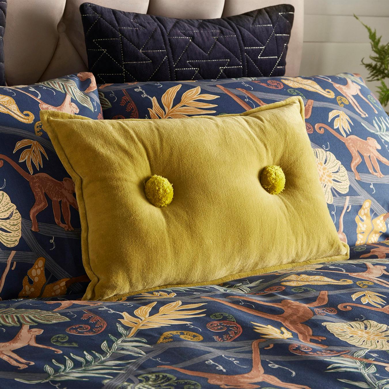 Monkey Forest Duvet Set Midnight Blue Monkey Bedding in Bedding Sets & Duvet