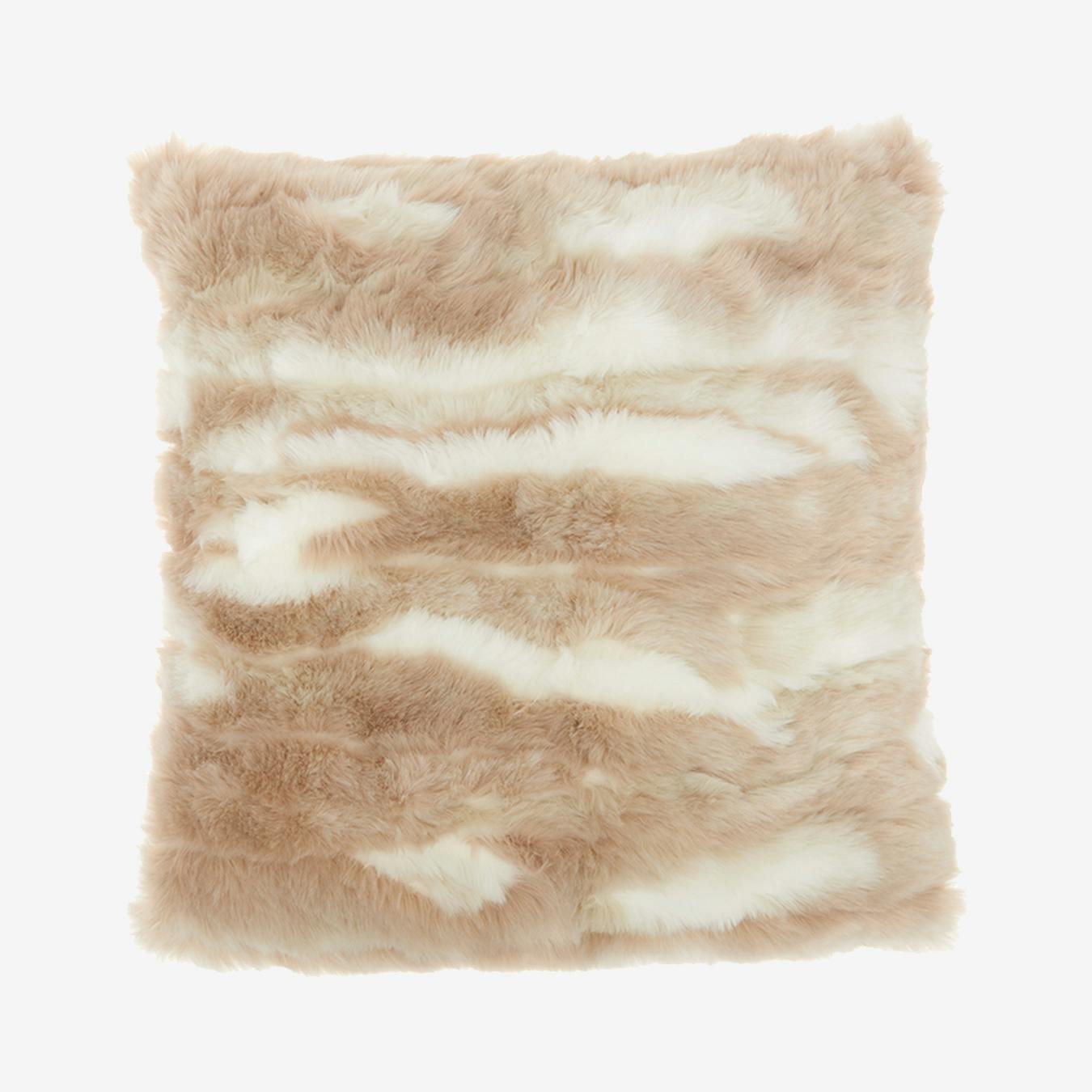 Mina Victory Faux Fur Faux Angora Angora Faux Fur Oblong Throw Pillow