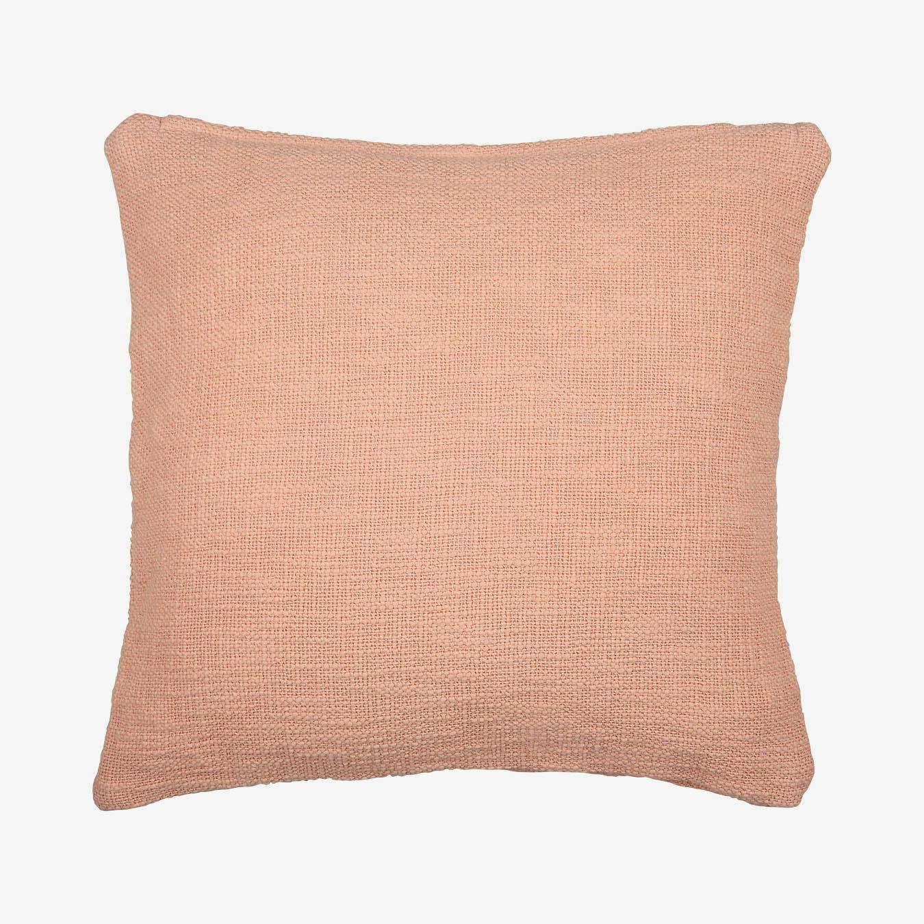 Maya Accent Cushion Cover Peach by Throw Pillow Cover Peach and White