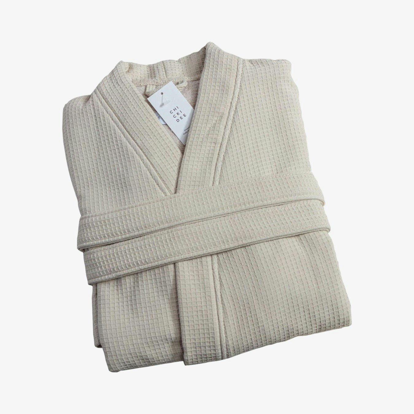 Waffle Dressing Gown Washed Stone by Chickidee Fy