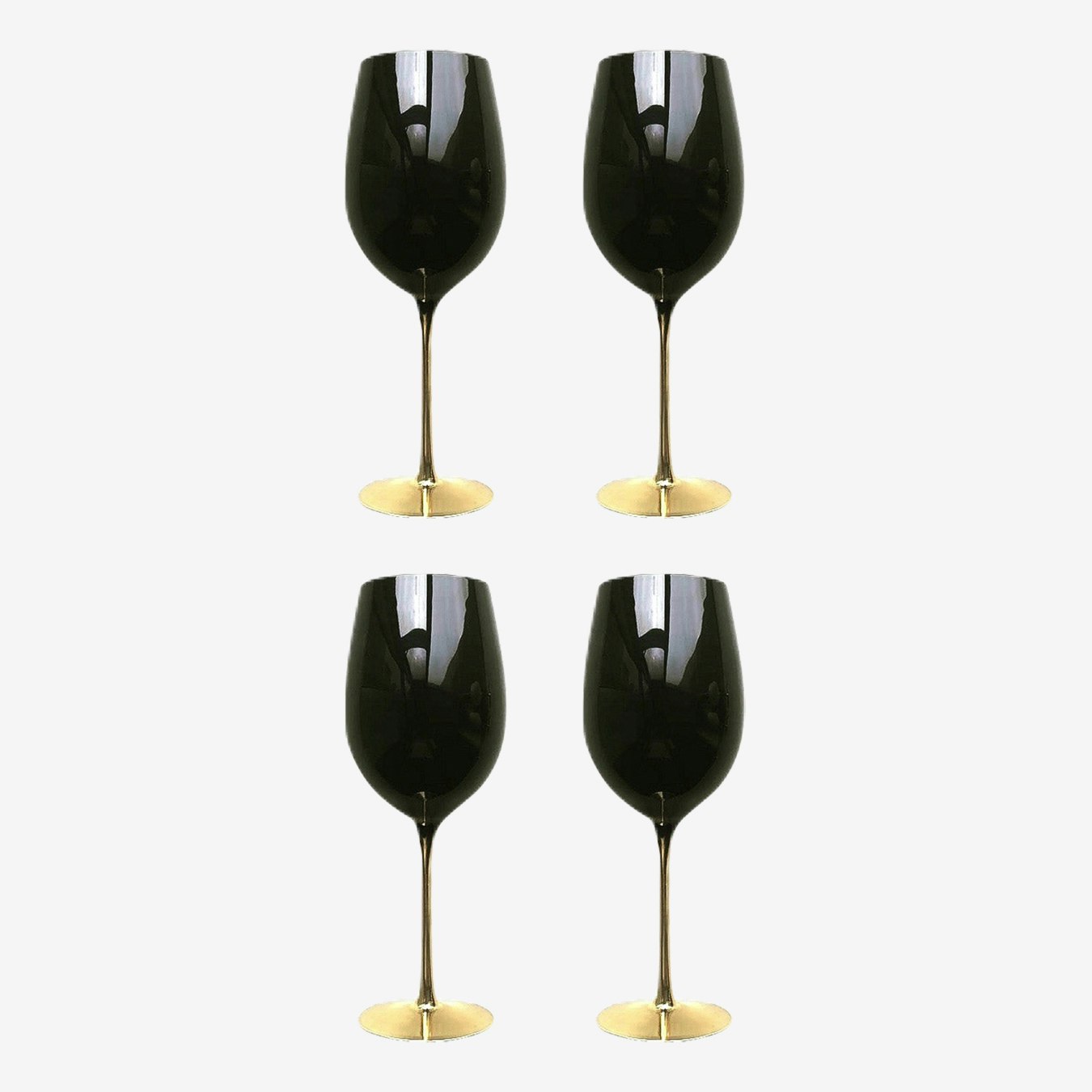 Ford Bordeaux Wine Glasses Black Set Of 4 By Brooks And Bridges Fy