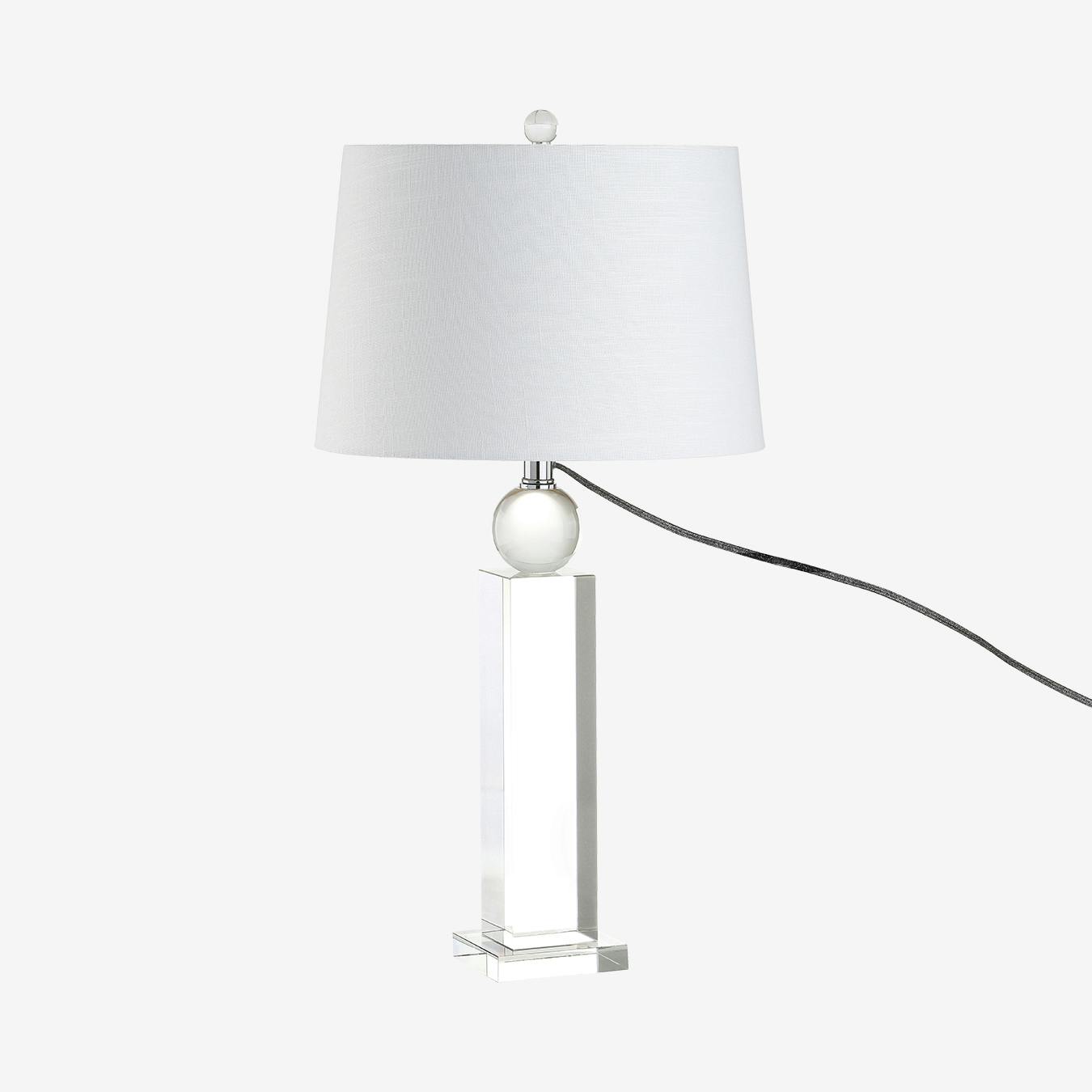 Charlotte LED Table Lamp Clear Crystal by JONATHAN Y Fy